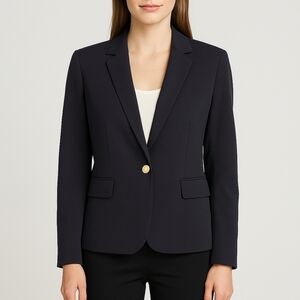 Dex Black Tailored Blazer with Notched Lapels